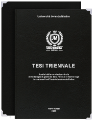 Copertina rigida tesi triennale