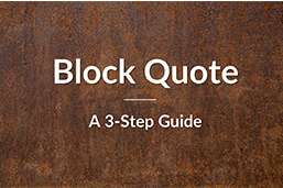Block-Quote-Definition