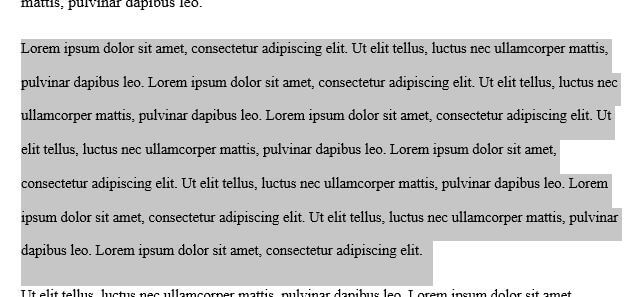 APA Block Quote Format