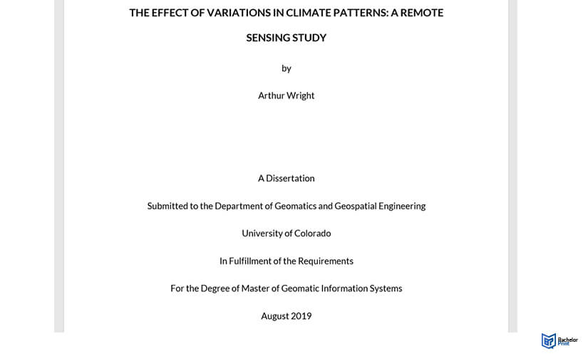 dissertation title guidelines