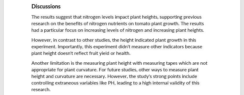 Lab-report-example-discussions