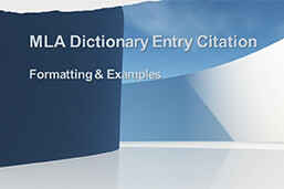 MLA-Dictionary-Entry-Citation-Definition