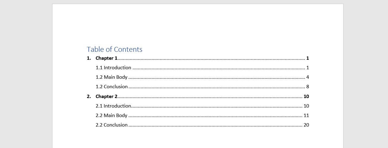 Table-of-Contents-Example-Subdivided-table