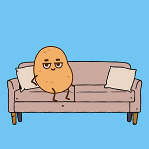 Pun-visual-pun-couch-potato