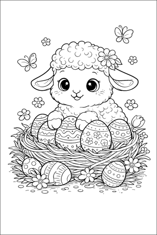 Coloring-pages-sheets-easter-cute-02 Coloring-pages-sheets-easter-cute-02