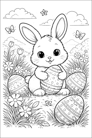 Coloring-pages-sheets-easter-cute-03 Coloring-pages-sheets-easter-cute-03